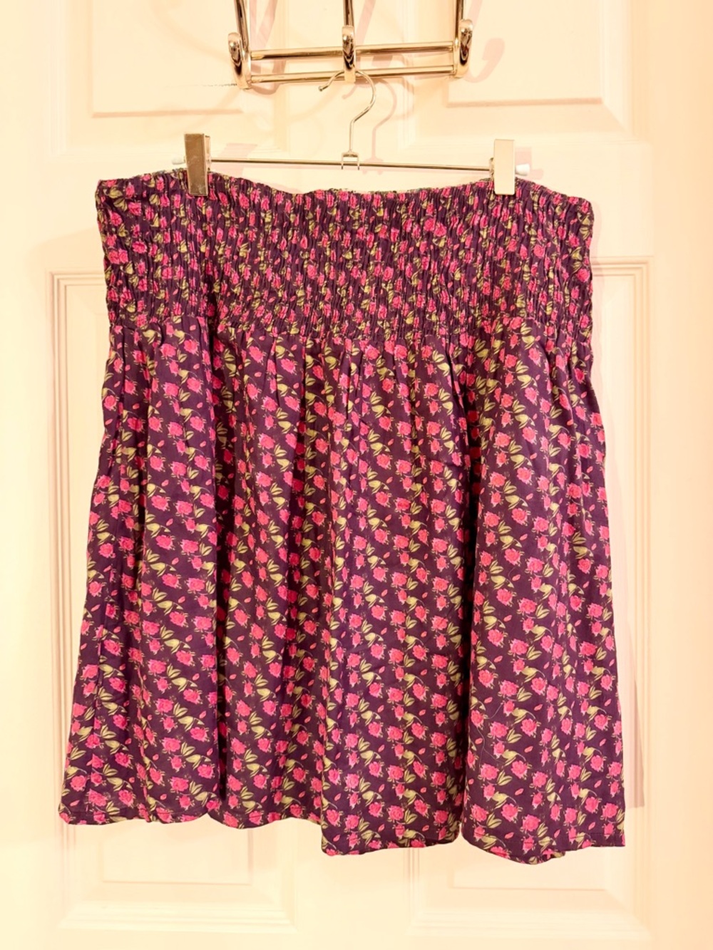 Reversible floral skirt